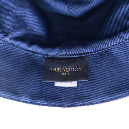 Louis Vuitton Monogram Denim Transformable Bob Bucket Hat 58 Blue Orange 8 of 11