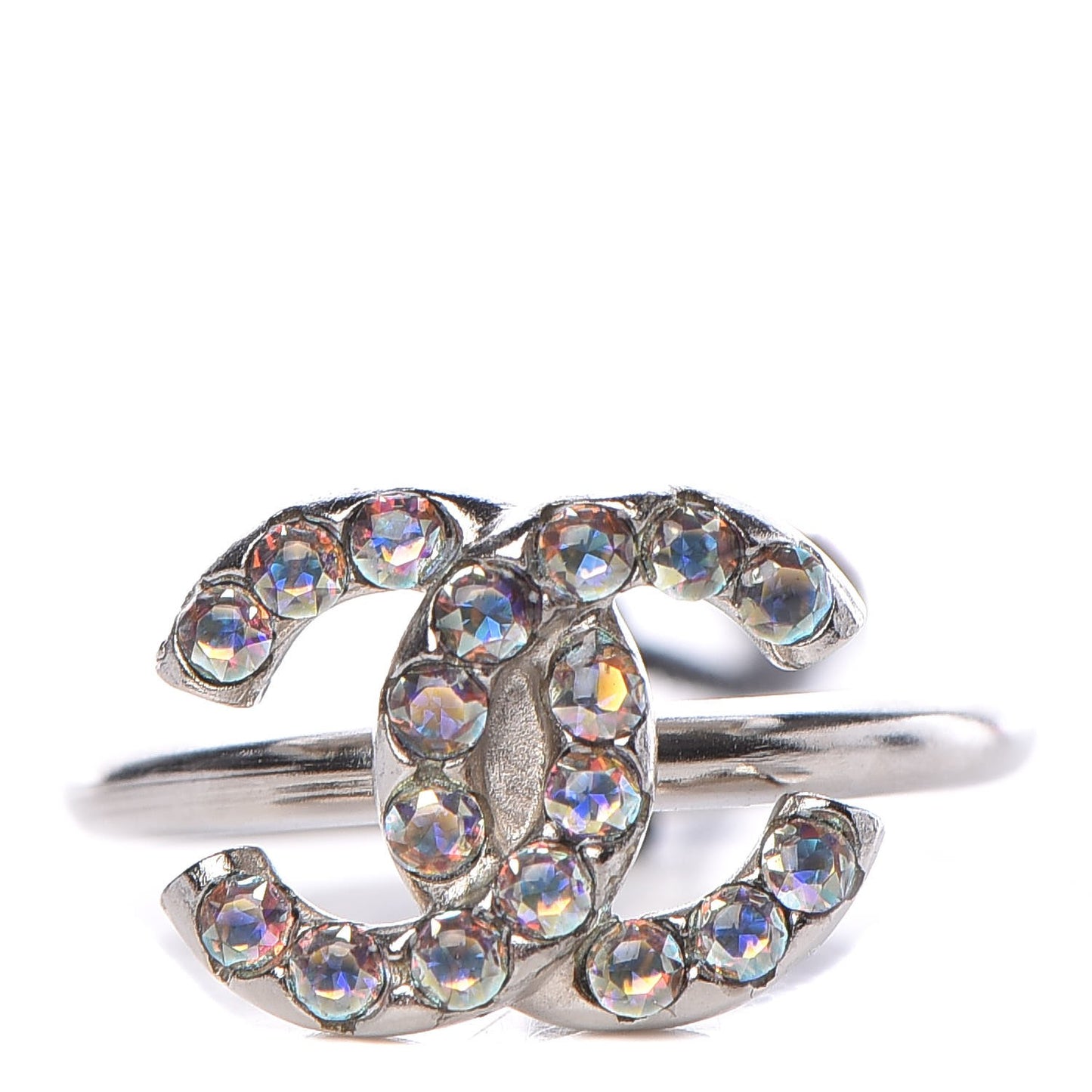 Crystal CC Ring 54 Iridescent