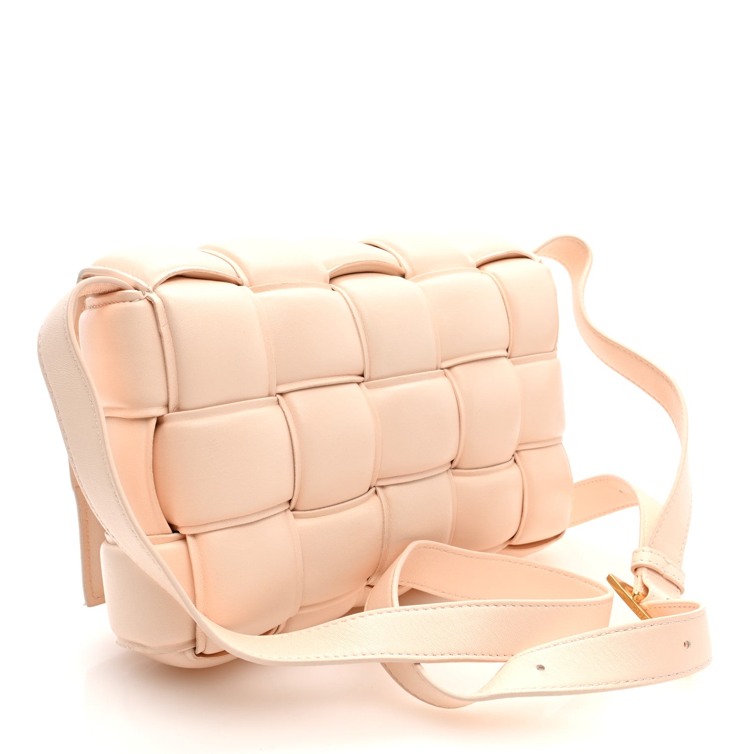 Bottega Veneta Nappa Maxi Intrecciato Padded Cassette Crossbody Bag Melon Washed 3 of 9