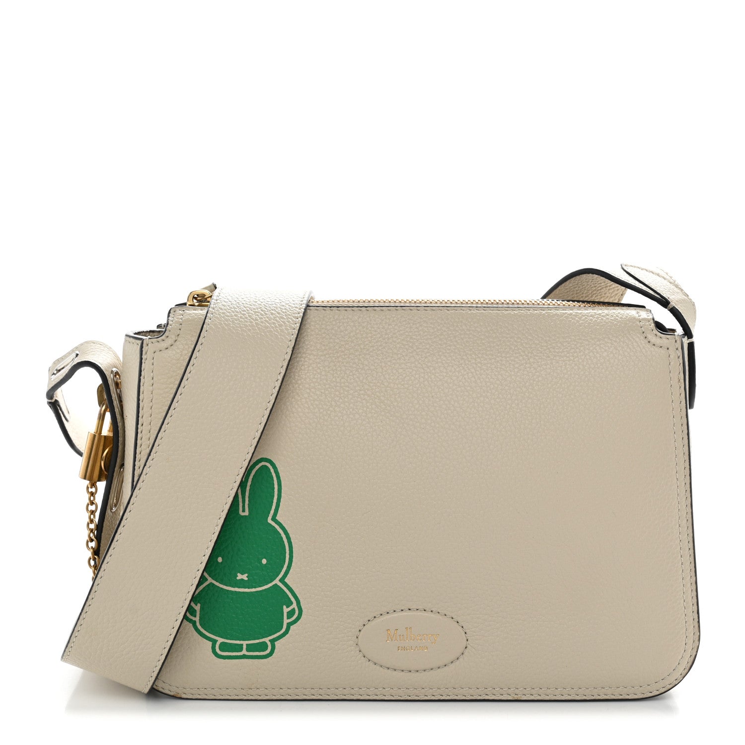 Mulberry X MIFFY Small Classic Grain Billie Crossbody Bag Chalk 1 of 11