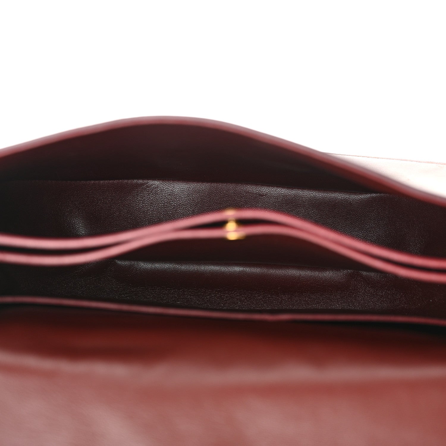 Celine Natural Calfskin Medium Trotteur Burgundy 5 of 14