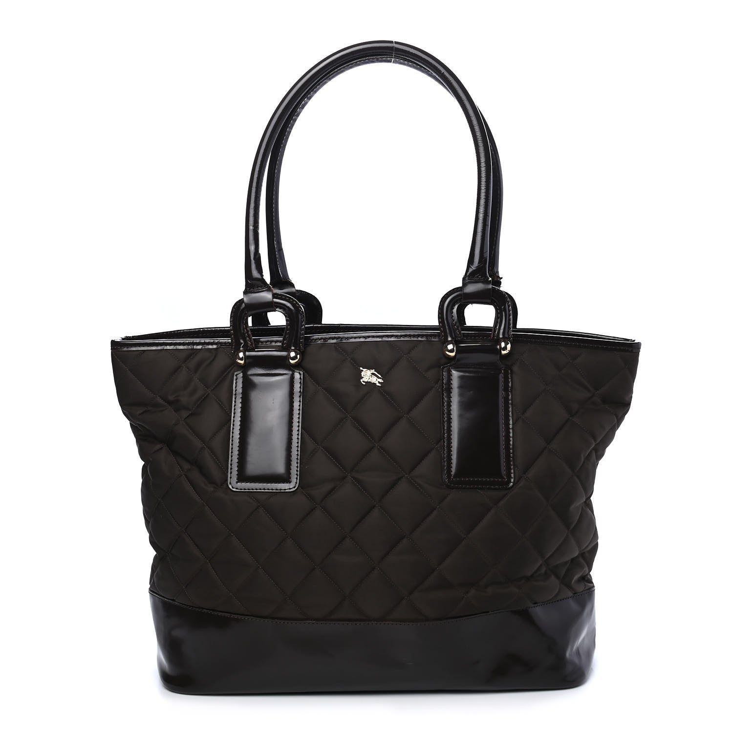 Burberry Nylon Quilted Tote Brown 1 of 9