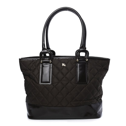 Burberry Nylon Quilted Tote Brown 1 of 9