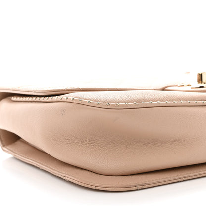 Chanel Caviar Quilted Large Studded Flap Beige 9 of 13