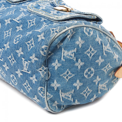Louis Vuitton Monogram Denim Neo Speedy Blue 5 of 8