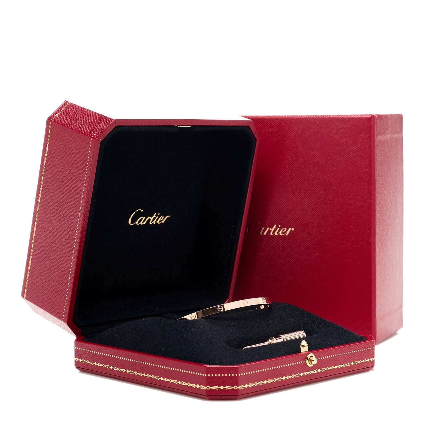 18K Pink Gold Small LOVE Bracelet 17
