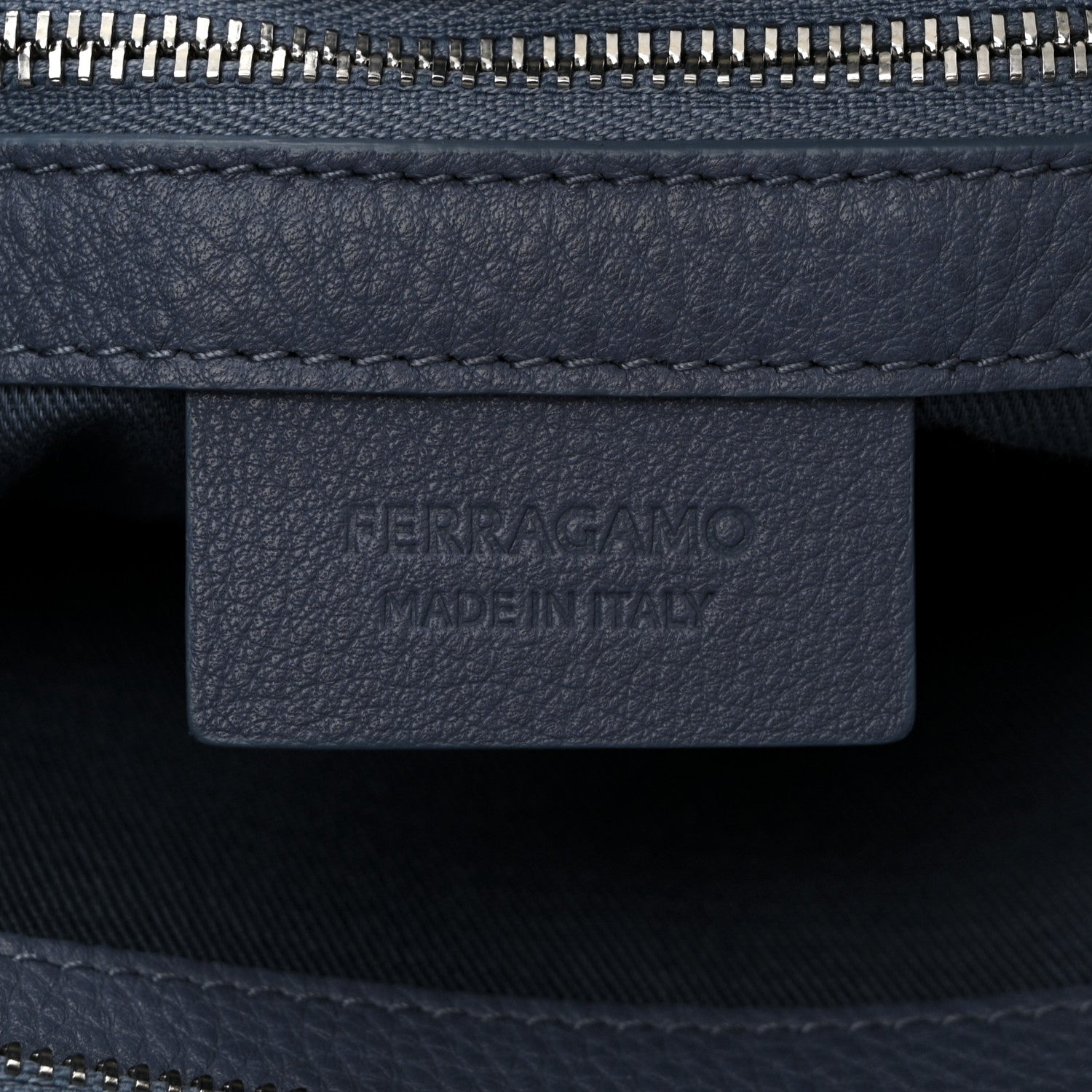 Salvatore Ferragamo Calfskin Medium Star Tote Graphite 6 of 10