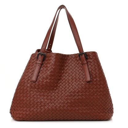 Bottega Veneta Nappa Intrecciato Large Seamless Tote Burnt Red 1 of 12