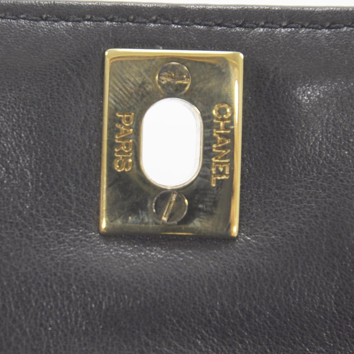 Chanel Lambskin Quilted Flap Belt Black 7 of 9