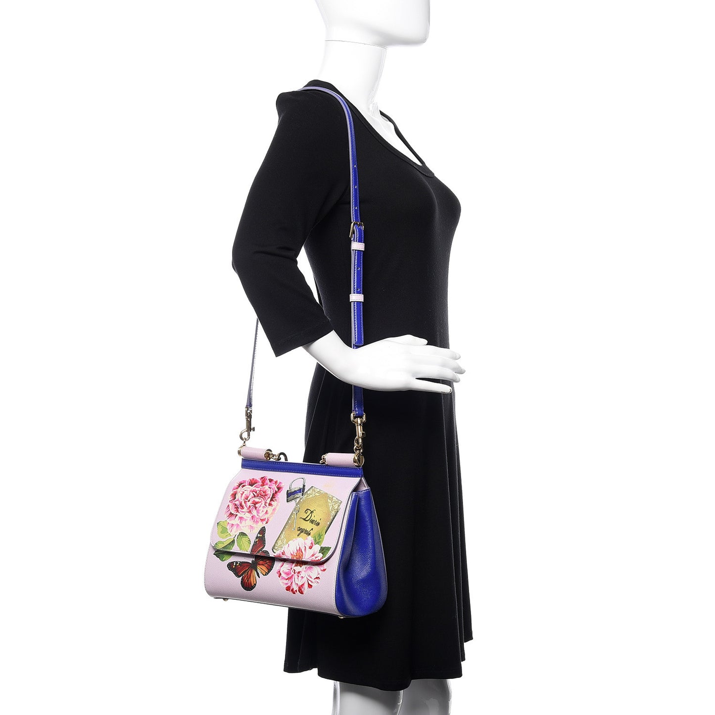 Dauphine Print Medium Miss Sicily Satchel
