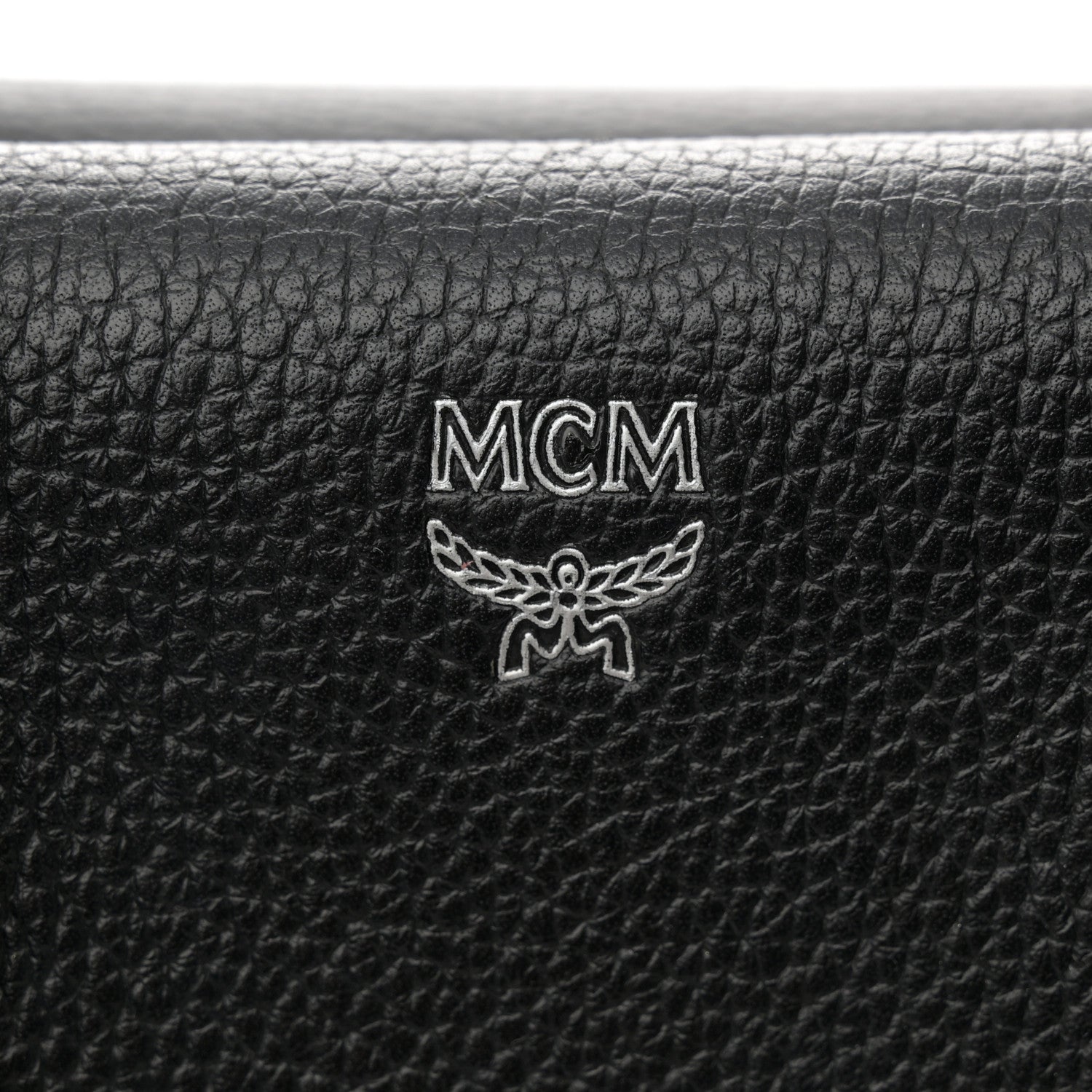 MCM Grained Calfskin Studded Medium Milla Tote Black 7 of 13