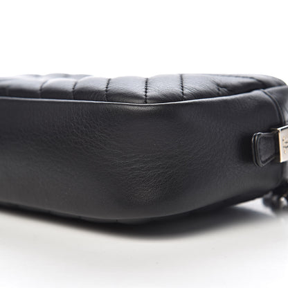 Chanel Lambskin Diagonal Chevron Quilted Tassel Camera Case Black 9 of 12