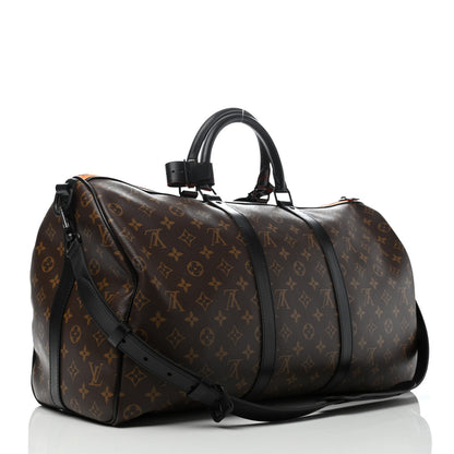 Louis Vuitton Monogram Embroidered Cartoon LV Friends Keepall Bandouliere 50 2 of 4