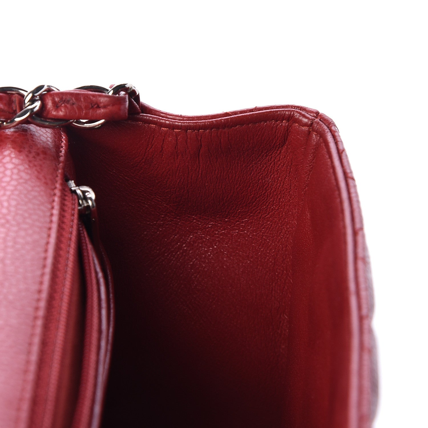 Chanel Caviar Quilted Mini Square Flap Red 11 of 11