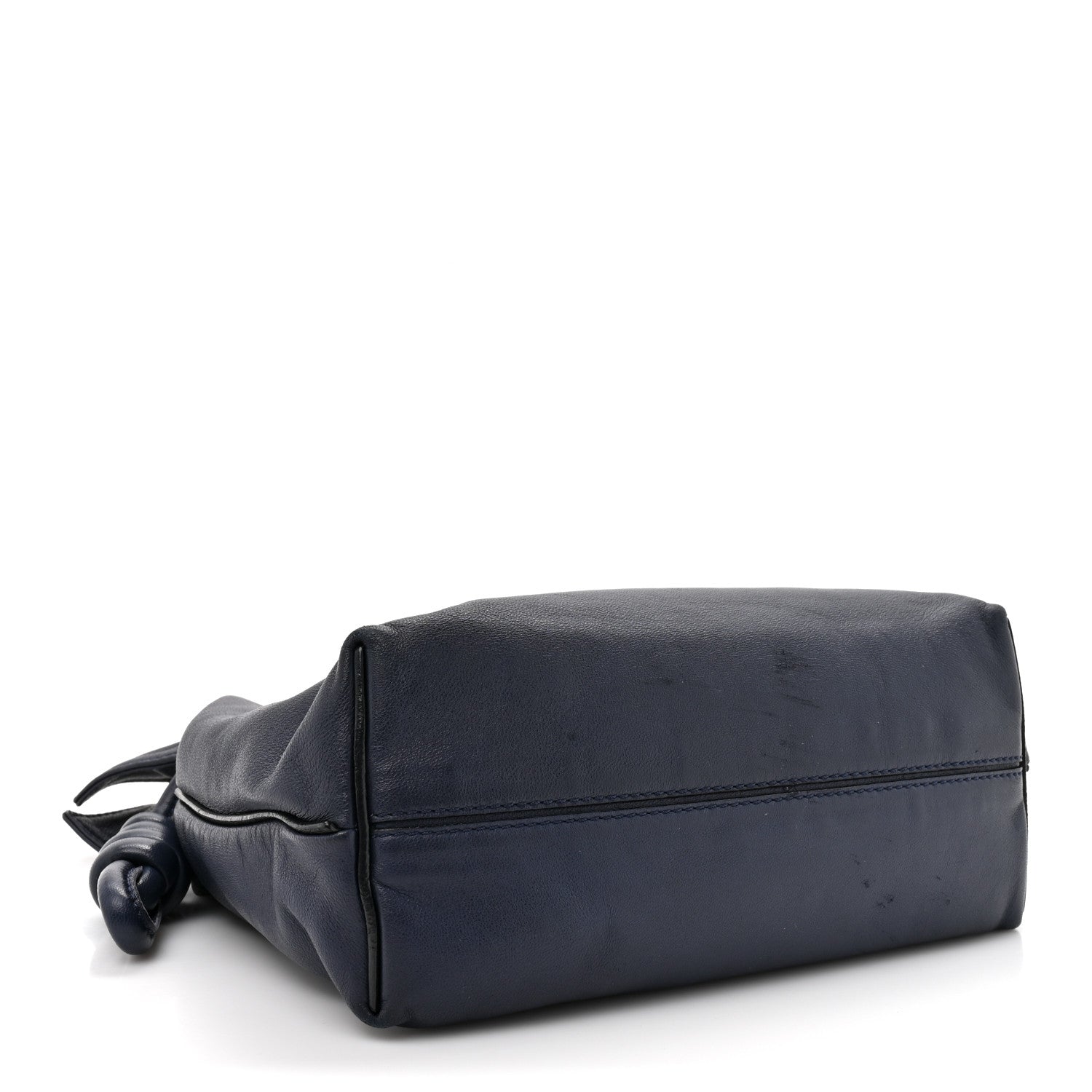 Loewe Calfskin Mini Flamenco Knot Clutch Abyss Blue 1790577