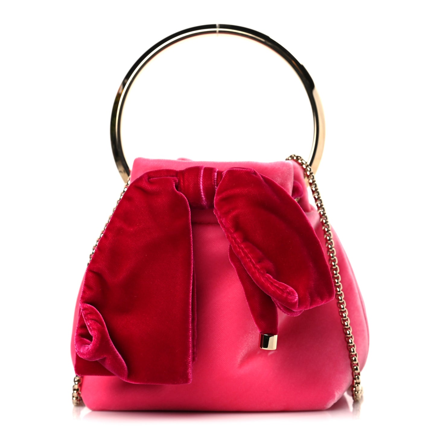 Velvet Bon Bon Bag Pink