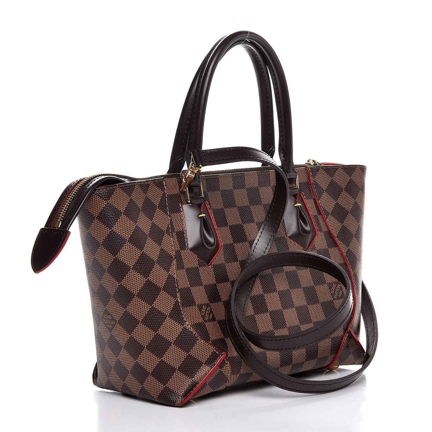 Damier Ebene Caissa Tote PM Cherry