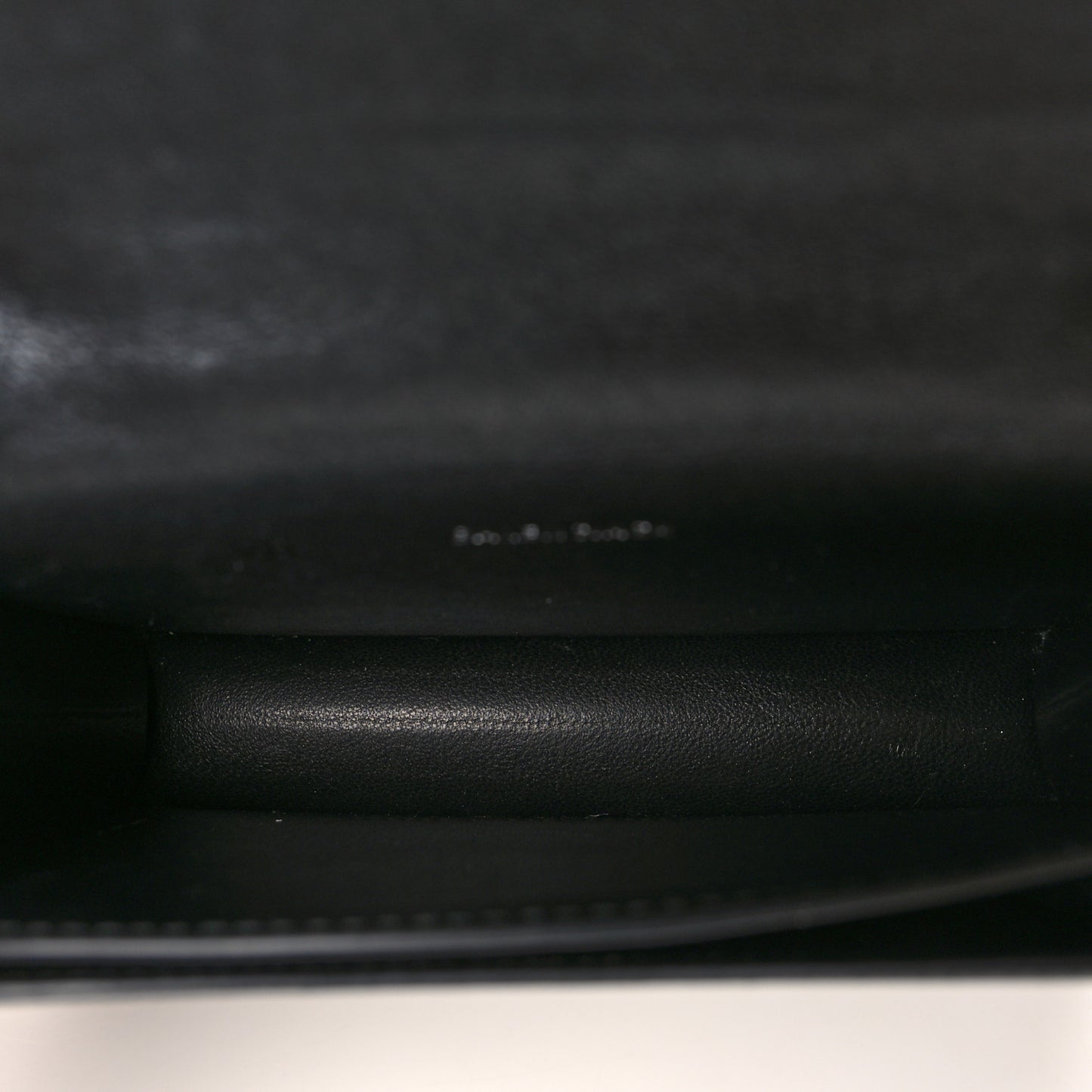 Shiny Box Calfskin Monochrome XS Sharp Belt Bag Black