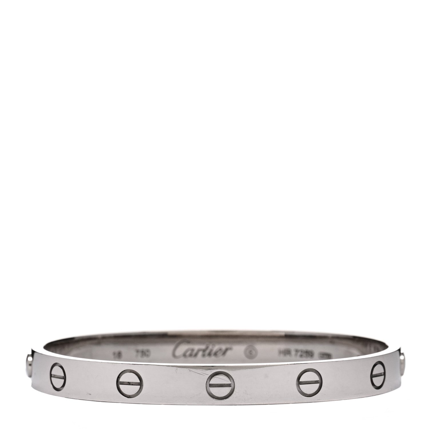 Cartier 18K White Gold LOVE Bracelet 16 1 of 4