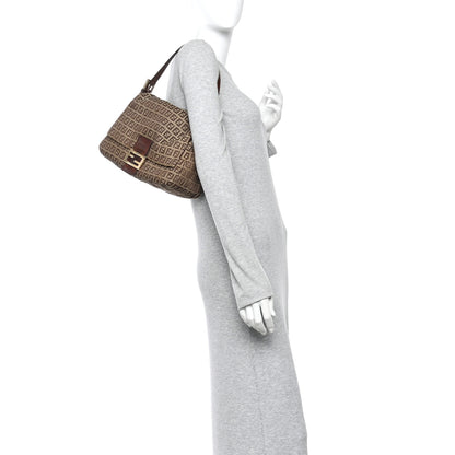 Fendi Zucchino Vitello Mama Baguette Mogano Panna Bruciato 2 of 13