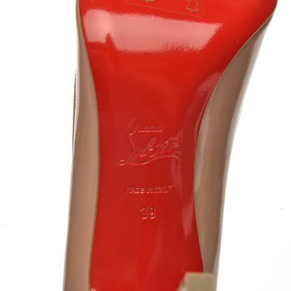 Christian Louboutin Patent Pigalle 100 Pumps 39 Nude 7 of 7