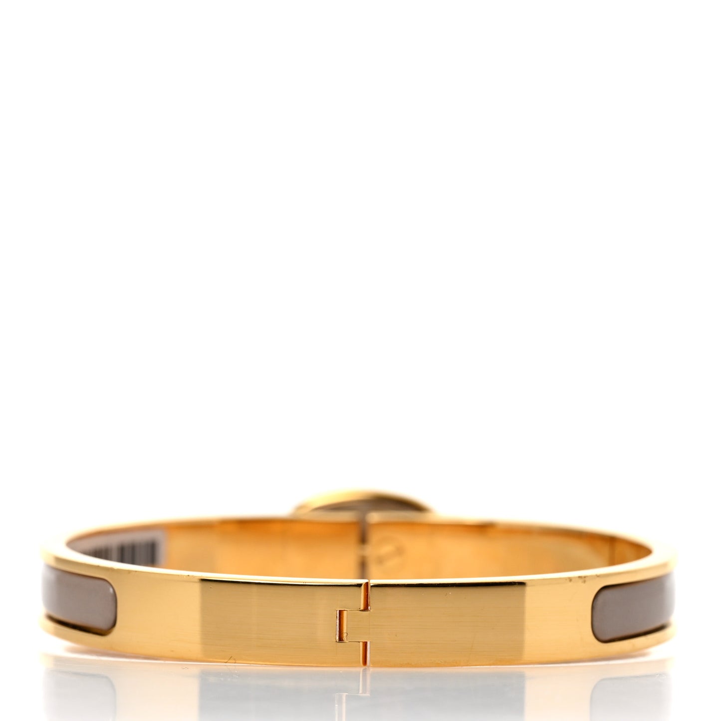 Enamel Mini Clic Chaine d'Ancre Bracelet GM Marron Glace