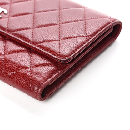 Chanel Caviar Quilted Large Flap Wallet Red 11 of 15