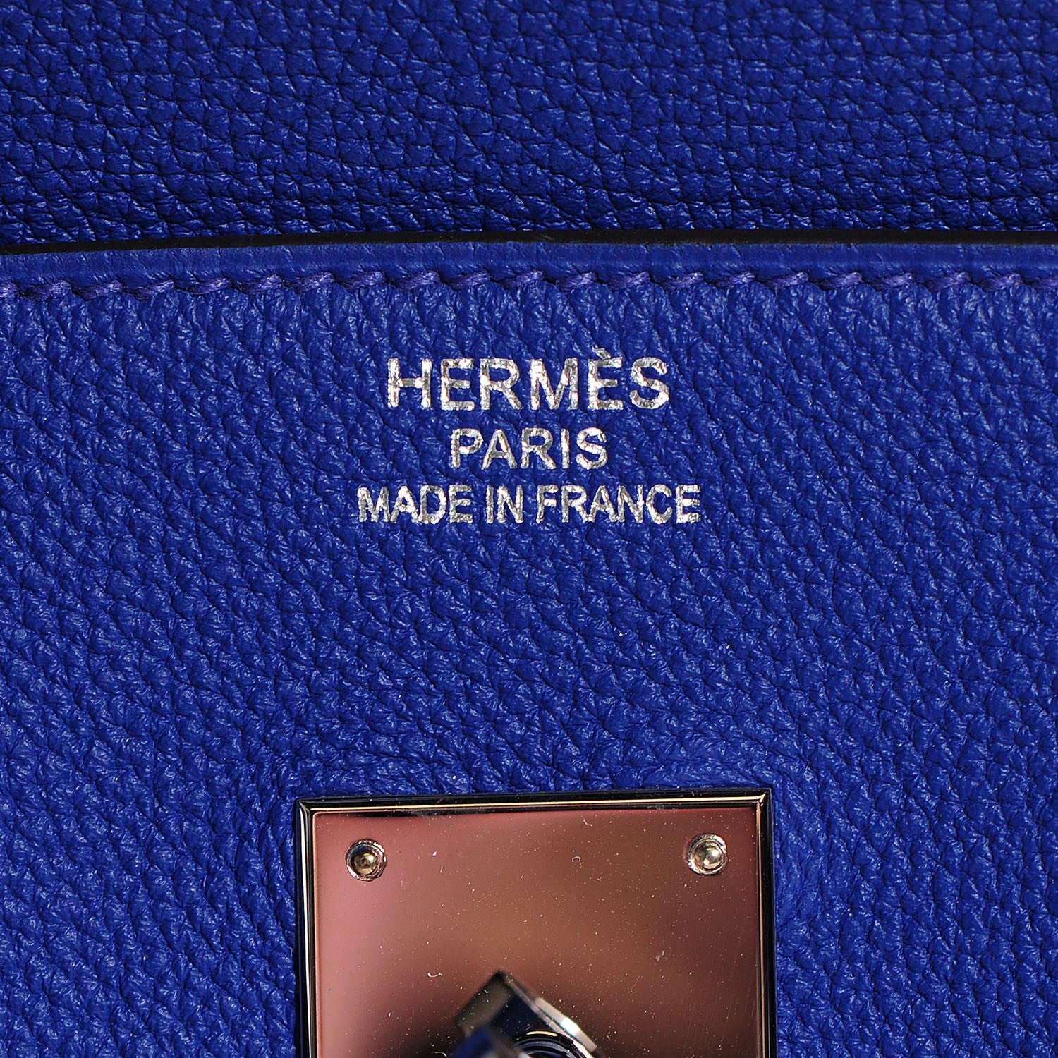 Hermes Togo Birkin 35 Bleu Electrique 10 of 26