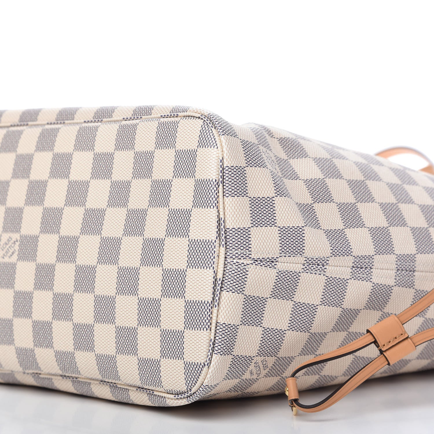 Louis Vuitton Damier Azur Braided Neverfull MM Pink 7 of 9
