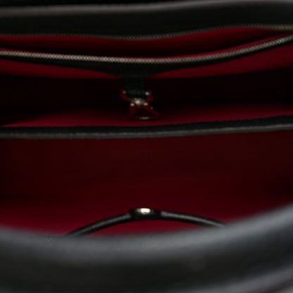 Louis Vuitton Taurillon Capucines PM Black 5 of 9
