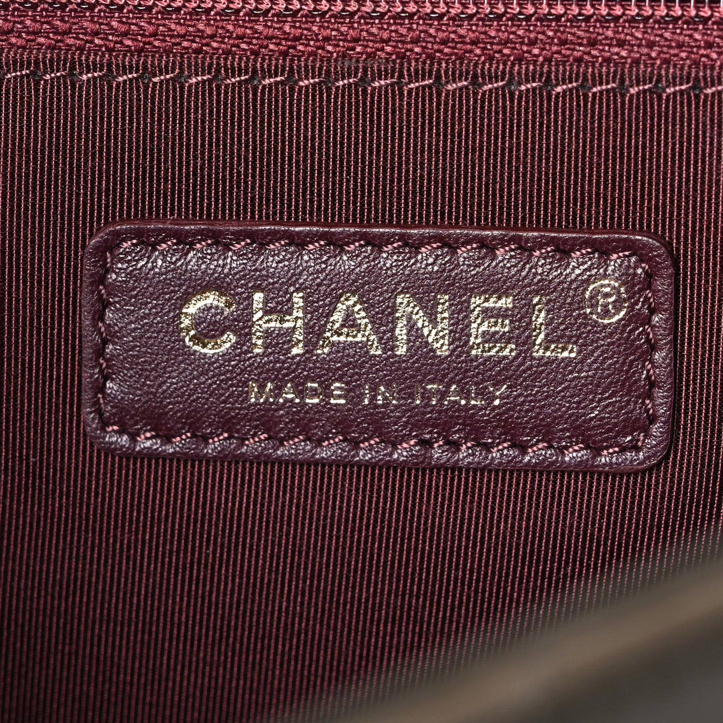 Glazed Calfskin Quilted Large Gold Bar Top Handle Flap Dark Grey