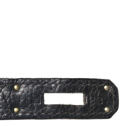 Hermes Taurillon Clemence Birkin 35 Black 7 of 9