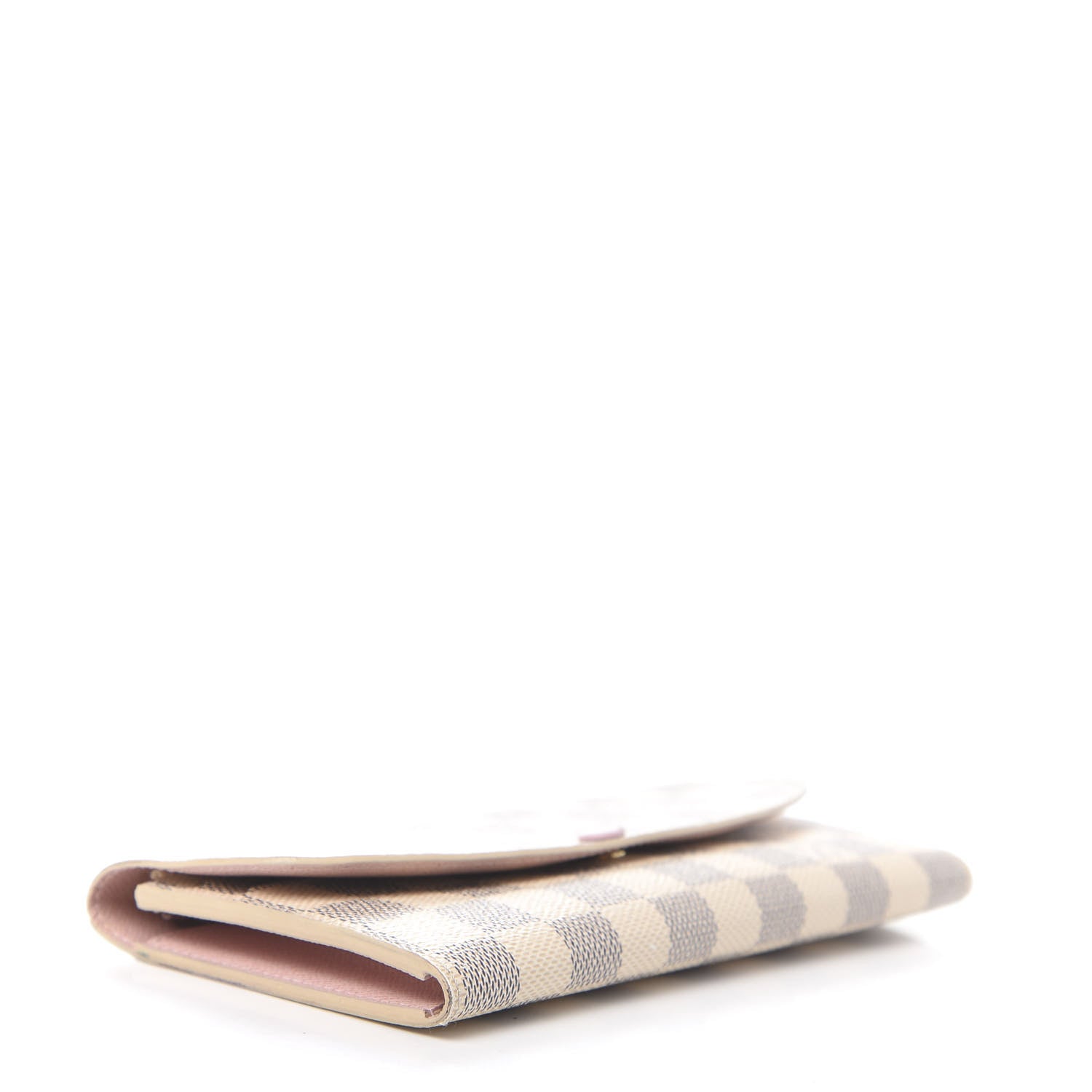 Louis Vuitton Damier Azur Emilie Wallet Rose Ballerine 4 of 8