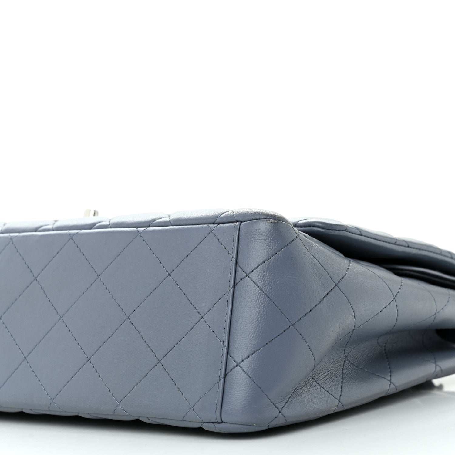 Chanel Lambskin Quilted Maxi Double Flap Light Purple 10 of 13