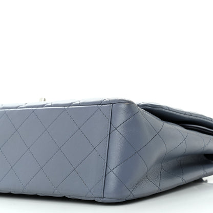 Chanel Lambskin Quilted Maxi Double Flap Light Purple 10 of 13