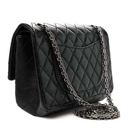 Chanel Aged Calfskin Quilted 2.55 Reissue 225 Flap Black 3 of 11