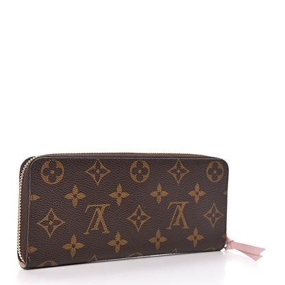 Louis Vuitton Monogram Clemence Wallet Rose Ballerine 3 of 8