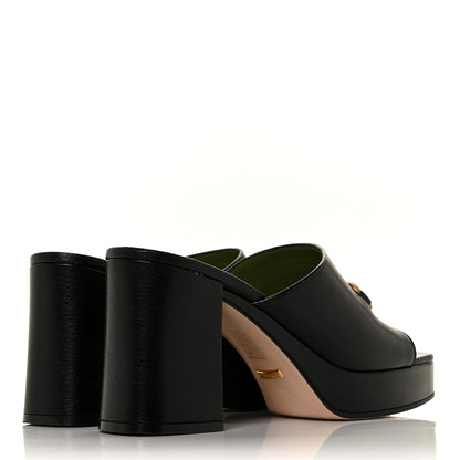 Gucci Granada Kid Houdan Platform Slide Sandals 39.5 Black 4 of 8