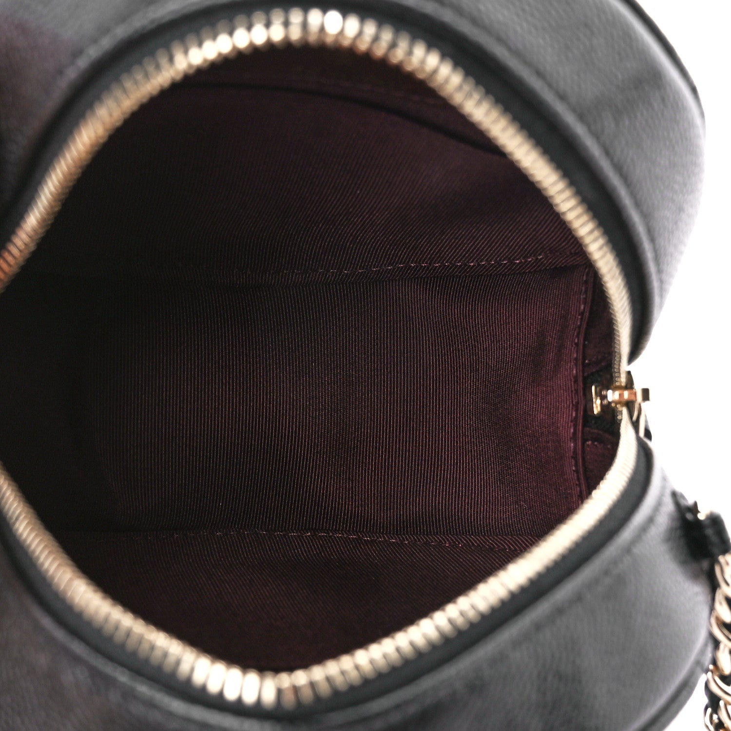Chanel Caviar Quilted Round Clutch With Chain Black 5 of 10