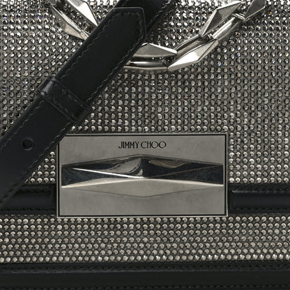 Jimmy Choo Calfskin Crystal Diamond Crossbody Black 7 of 11