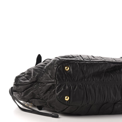 Prada Nappa Gaufre Antik Tote Black 8 of 11