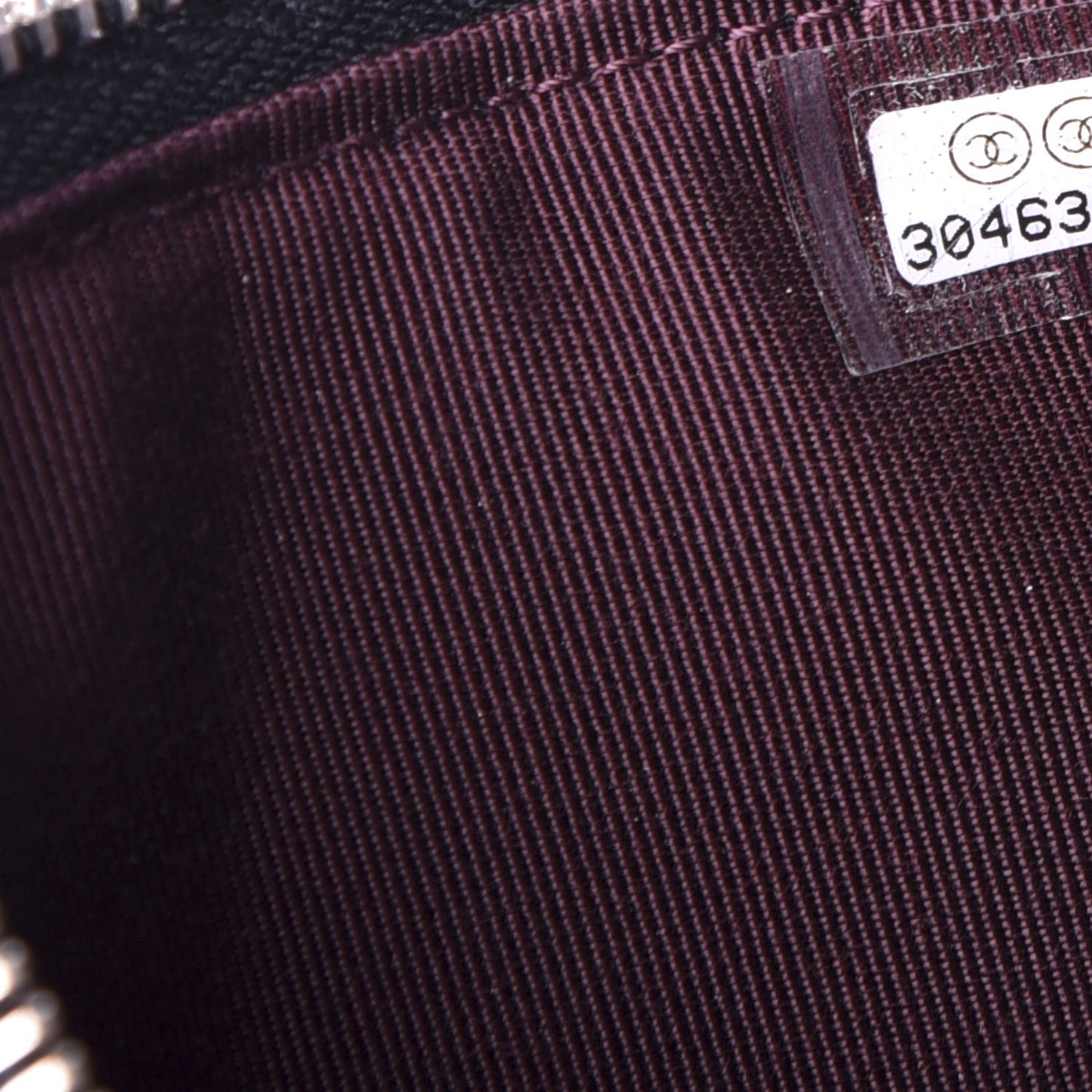 Caviar Quilted Classic Flat Wallet Pouch Black