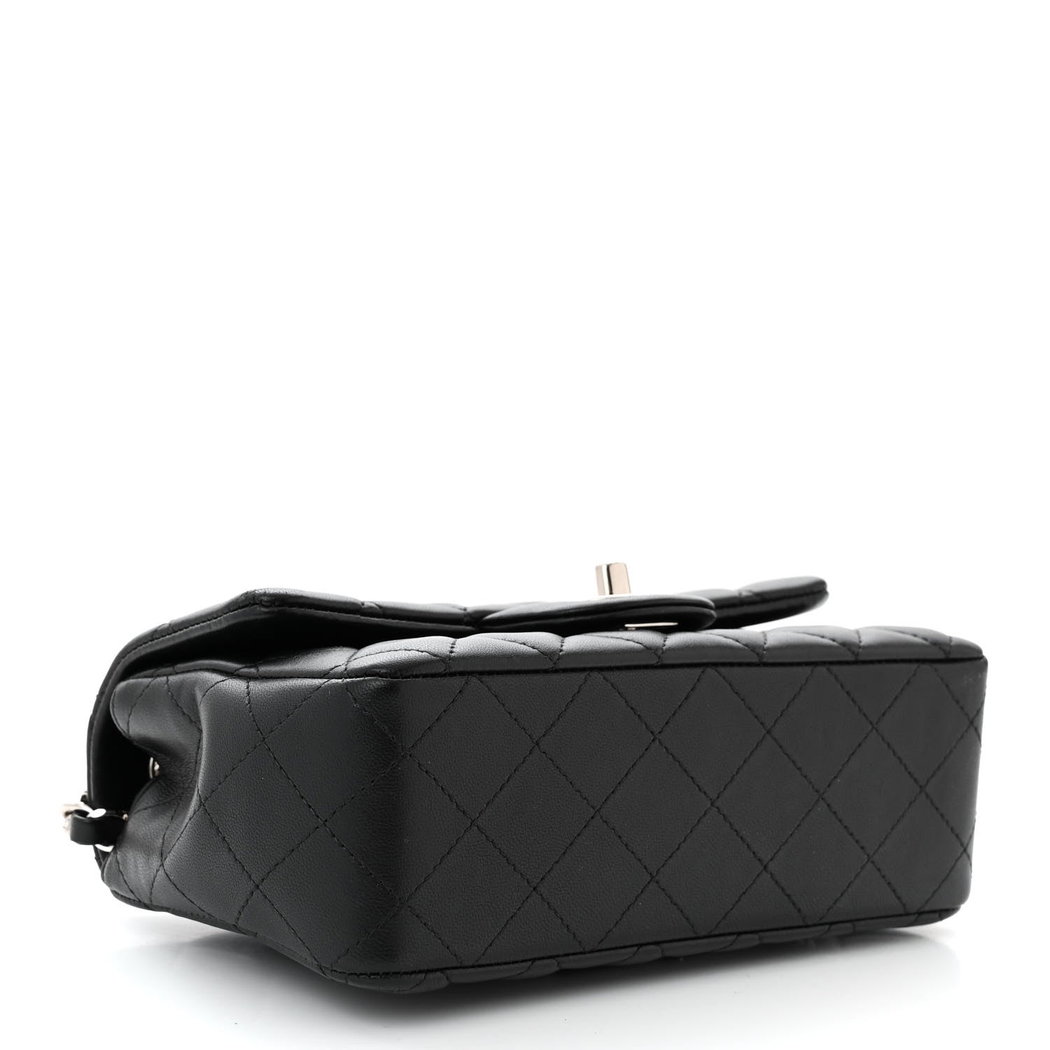 Chanel Lambskin Quilted Mini Rectangular Flap Black 4 of 11
