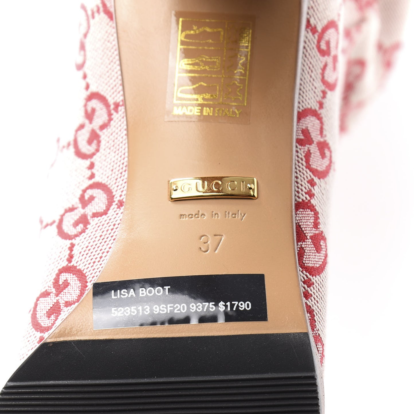 Monogram Over The Knee Boots 37 Gardenia Hibiscus Red
