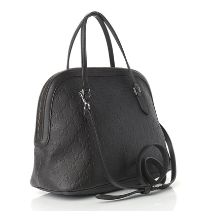 Gucci Guccissima Medium Dome Bag Dark Brown 3 of 9