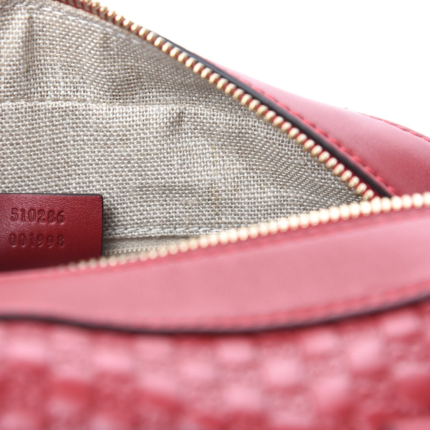 Soft Microguccissima Medium Crossbody Bag Rosso