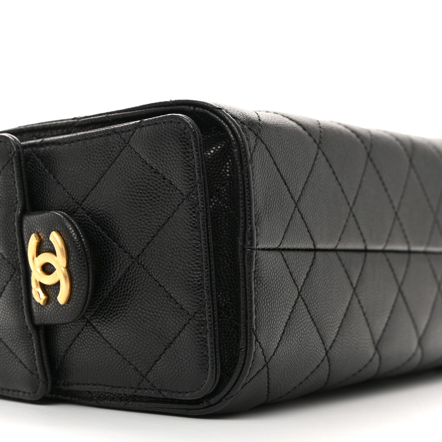 Chanel Caviar Quilted Mini Chanel 25 Handbag Black 9 of 11