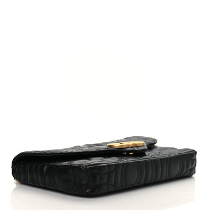 Salvatore Ferragamo Calfskin Quilted Gancini Mini Bag Black 4 of 9