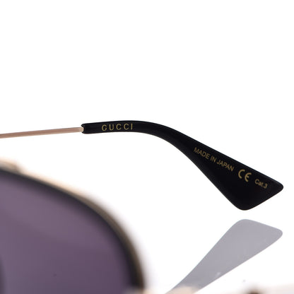 Gucci Aviator Sunglasses GG0062S Black White 6 of 8