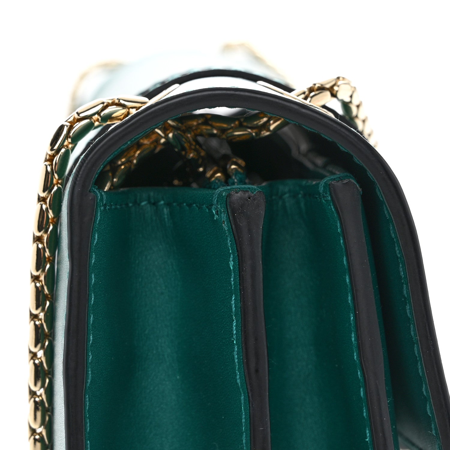 Bulgari Calfskin Serpenti Forever Shoulder Bag Emerald Green 15 of 15